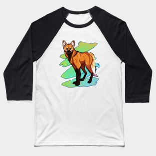 Maned Wolf Baseball T-Shirt